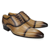 Men's Leather Luxury Custom Dress Shoes - Black - Men's Dress Shoes - 46 B - Genuine Leather - image 16