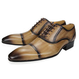 Men's Leather Luxury Custom Dress Shoes - Black - Men's Dress Shoes - 46 B - Genuine Leather - image 7