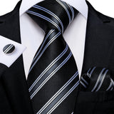 Men's 3 Pcs Premium Silk Tie Sets - MJ-7741 - One Size - Silk/Polyester - image 28