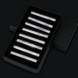 Men's 8 Pcs Metal Tie Clip Gift Sets - Small - Iron Alloy - image 6