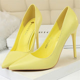 Women's Luxury Pastel Wedding Stilettos - Blue - 1 - 10.5cm - Stilettos - 43 B - PU Leather - image 6