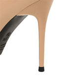 Women's Elegant Mid-Heel Formal Scarpin - Wine Red - 10cm - Formal Stilettos - 43 B - PU Patent Leather - image 19