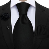 Men's 3 Pcs Tie Hanky Corsage Sets - Purple - 33 - One Size - Polyester - image 22