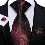 Men's 3 Pcs Luxury Formal Tie Sets - MJ-7886 - One Size - Silk/Polyester - image 18