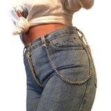 Men's Women's Trouser Key Chains - Silver - 1 / Style A / Key Wallet Chain - Medium - Alloy - image 2