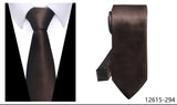 Men's Classic Wedding Business Suit Ties - Gray - 301 - One Size - Polyester - image 25