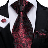 Men's 3 Pcs Luxury Formal Tie Sets - MJ-7911 - One Size - Silk/Polyester - image 21