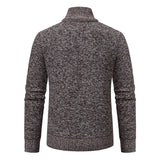 Men's Casual Stand Collar Zip Pullovers - Light Grey - 1 / 8805 / Pullover - XXXL - Polyester - image 7