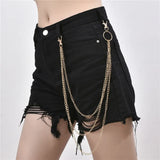 Men's Women's Punk Trouser Keychains - Sliver - 3 - Three Layer - Keychain - Medium - Zinc Alloy - image 2