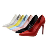 Women's Luxury Pastel Wedding Stilettos - Blue - 1 - 10.5cm - Stilettos - 43 B - PU Leather - image 23