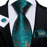 Funki Buys | Neckties | Men's 3 Pcs Paisley Wedding Tie Sets
