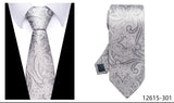 Men's Classic Wedding Business Suit Ties - Gray - 301 - One Size - Polyester - image 7