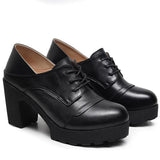 Women's Real Leather Mary Jane Platforms - Red - 3 / 10cm - 10.5 B - Genuine Leather - image 3