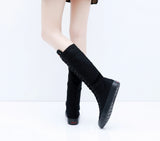 Women's High Top Lace Up Canvas Boots - Black - 1 - Tall Canvas Sneaker - 43 B - Canvas - image 20