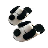 Women's Cartoon Pet Slippers - White/Black - Dog Slippers - 45 B - Plush - image 8