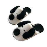 Women's Cartoon Pet Slippers - White/Black - Dog Slippers - 45 B - Plush - image 5