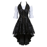 Funki Buys | Dresses | Women's Steampunk Top Corset Skirt Set