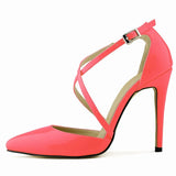 Funki Buys | Shoes | Women's Cross Strap Pointy Toe Sandals