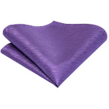 Men's 3 Pcs Purple Silk Wedding Tie Sets - Purple - 3148 - One Size - Silk - image 5