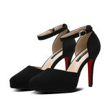 Women's Buckle Strap Formal Dress Shoes - Apricot - 1 / Matte / Shoes - 42 B - PU Leather - image 19