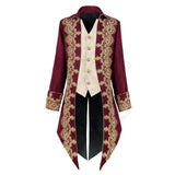 Women's Men's Steampunk Victorian Coat - Red - Jacket - XXXL - Polyester - image 1