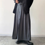 Men's Japanese High Waist Long Pleat Skirt - Black - 5123 - Skirt - XL - Cotton - image 19