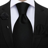 Funki Buys | Neckties | Men's 3 Pcs Tie Hanky Corsage Sets