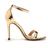 Women's High Strappy Party Prom Stilettos - Gold - Stiletto Sandal - 11 B - PU Leather - image 18