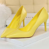 Women's Luxury Pastel Wedding Stilettos - Blue - 1 - 10.5cm - Stilettos - 43 B - PU Leather - image 9