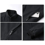 Men's Plus Size Casual Windbreak Coat - Dark Blue - Padded Jacket - 8XL 122.5-137.5 KG - Polyester - image 16
