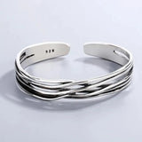 Men's Women's Nordic Layered Bracelet - Silver - AL6134 - Adjustable - Alloy/Silver Plated - image 2
