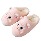 Women's Cute Cozy Cartoon Cat Slippers - Black - Cat Slippers - 46-47 - Plush - image 5