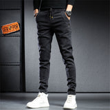 Men's Slim Fit Cargo Streetwear Pants - Black - Skinny Cargo Pants - 38 (5XL) - Polyester - image 7