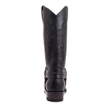 Men's Embroidered Cowboy Pull On Boots - Brown - Cowboy Riding Boots - 12 B - PU Leather - image 13