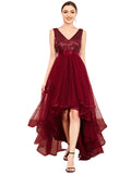 Women's Luxury Long Chiffon Dresses - Silver - Evening Dress - 22 W - Chiffon/Lace - image 27