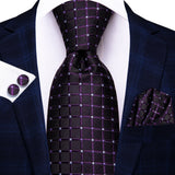 Men's 3 Pcs Elegant Wedding Tie Sets - HT-N-3987 - One Size - Silk/Polyester - image 23