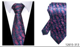 Men's Classic Wedding Business Suit Ties - Gray - 301 - One Size - Polyester - image 14