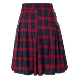 Men's Modern Highland Tartan Kilts Gothic - Red - Kilt - 5XL - Polyester - image 6