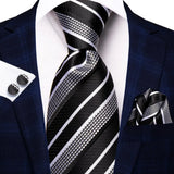 Men's 3 Pcs 100% Silk Luxury Tie Sets - C-3546 - One Size - Silk - image 4