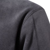 Men's Warm Mock Neck Fleece Pullover - Brown - Pullover - EUR XXL 95-105kg - Polyester - image 3