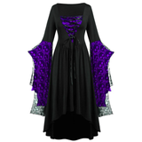 Women's Long Medieval Cosplay Dress - Red - A / Dress - 5XL - Polyester - image 15