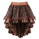 Women's Steampunk Cosplay Skirt Set - Black - Corset Skirt Set - 6XL - Polyester - image 13