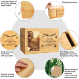 Pet Wooden Ashes Box Photo Urn - Beige - Pet Ashes Box - Medium - Bamboo - image 3