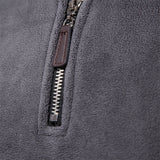 Men's Warm Mock Neck Fleece Pullover - Brown - Pullover - EUR XXL 95-105kg - Polyester - image 2