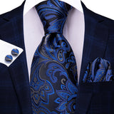 Men's 3 Pcs Elegant Wedding Tie Sets - N-3925 - One Size - Silk/Polyester - image 15