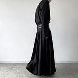 Men's Japanese High Waist Long Pleat Skirt - Black - 5123 - Skirt - XL - Cotton - image 11