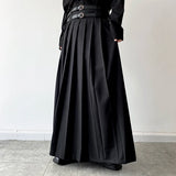 Men's Japanese High Waist Long Pleat Skirt - Black - 5123 - Skirt - XL - Cotton - image 2