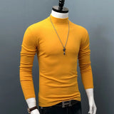 Men's Women's Slim Fit Mock Neck Shirts - Black - Skivvy - 6XL - Polyester - image 20