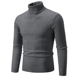 Men's High Neck Mock Neck Pullovers - Beige - Mock Neck Shirt - Asian 3XL(70-95Kg) - Polyester - image 25