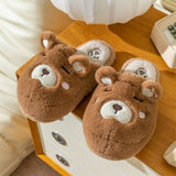 Women's Cute Novelty Funny Bear Slippers - White - Bear Slippers - 45 - image 9